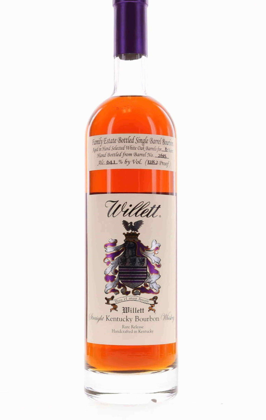 Willett Family Estate Bourbon Aged 6 Years Barrel No. 2615 (128.2 Proof) - Flask Fine Wine & Whisky