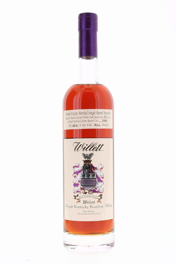 Willett Family Estate Single Barrel Bourbon 10 year #6160 117.2 Proof - Flask Fine Wine & Whisky