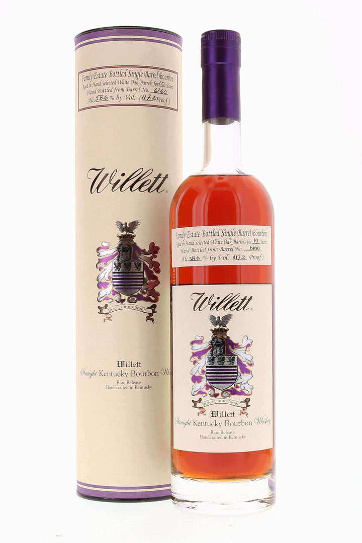 Willett Family Estate Single Barrel Bourbon 10 year #6160 117.2 Proof - Flask Fine Wine & Whisky