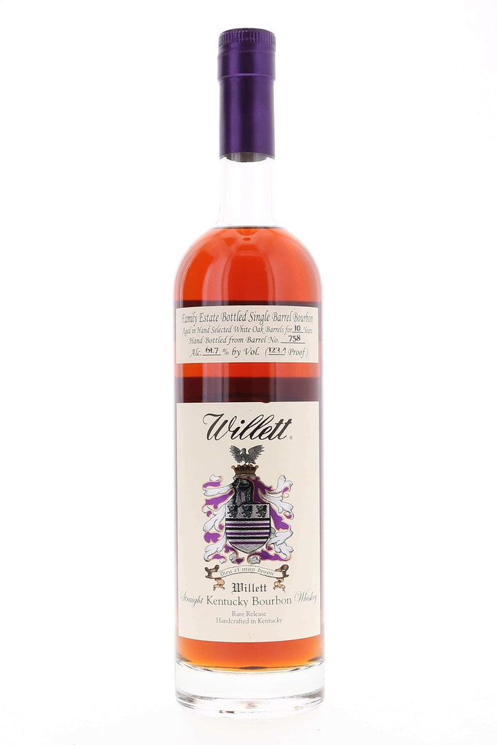 Willett Family Estate Single Barrel Bourbon 10 year #758 123.4 Proof Richard Serrano Selection for L'eft Bank Wine Company - Flask Fine Wine & Whisky