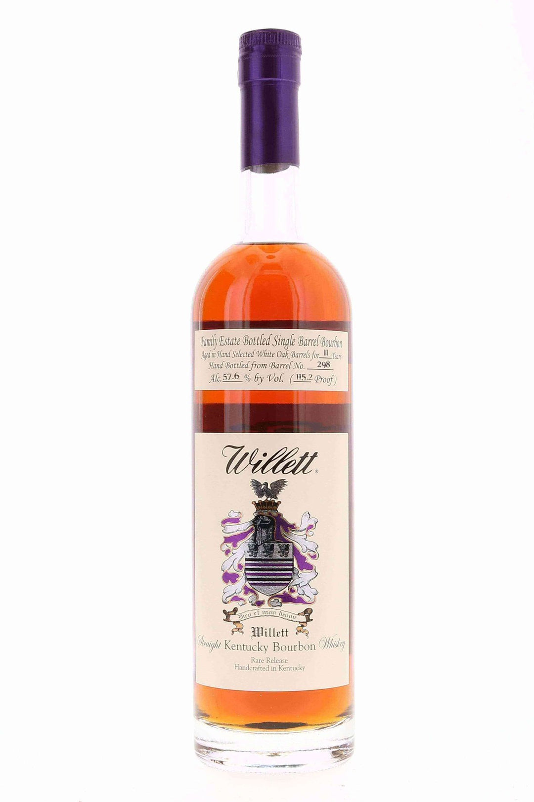 Willett Family Estate Single Barrel Bourbon 11 year #298 115.2 Proof Hi Time Wine Cellars Selection - Flask Fine Wine & Whisky