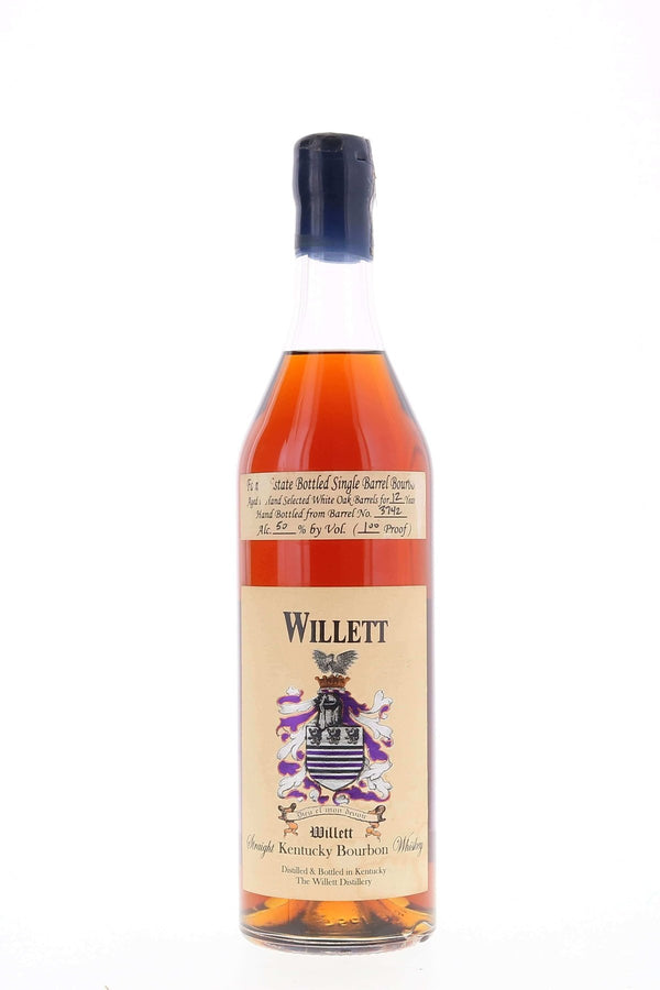 Willett Family Estate Single Barrel Bourbon 12 year #3742 Blue Wax Bonili Japan - Flask Fine Wine & Whisky