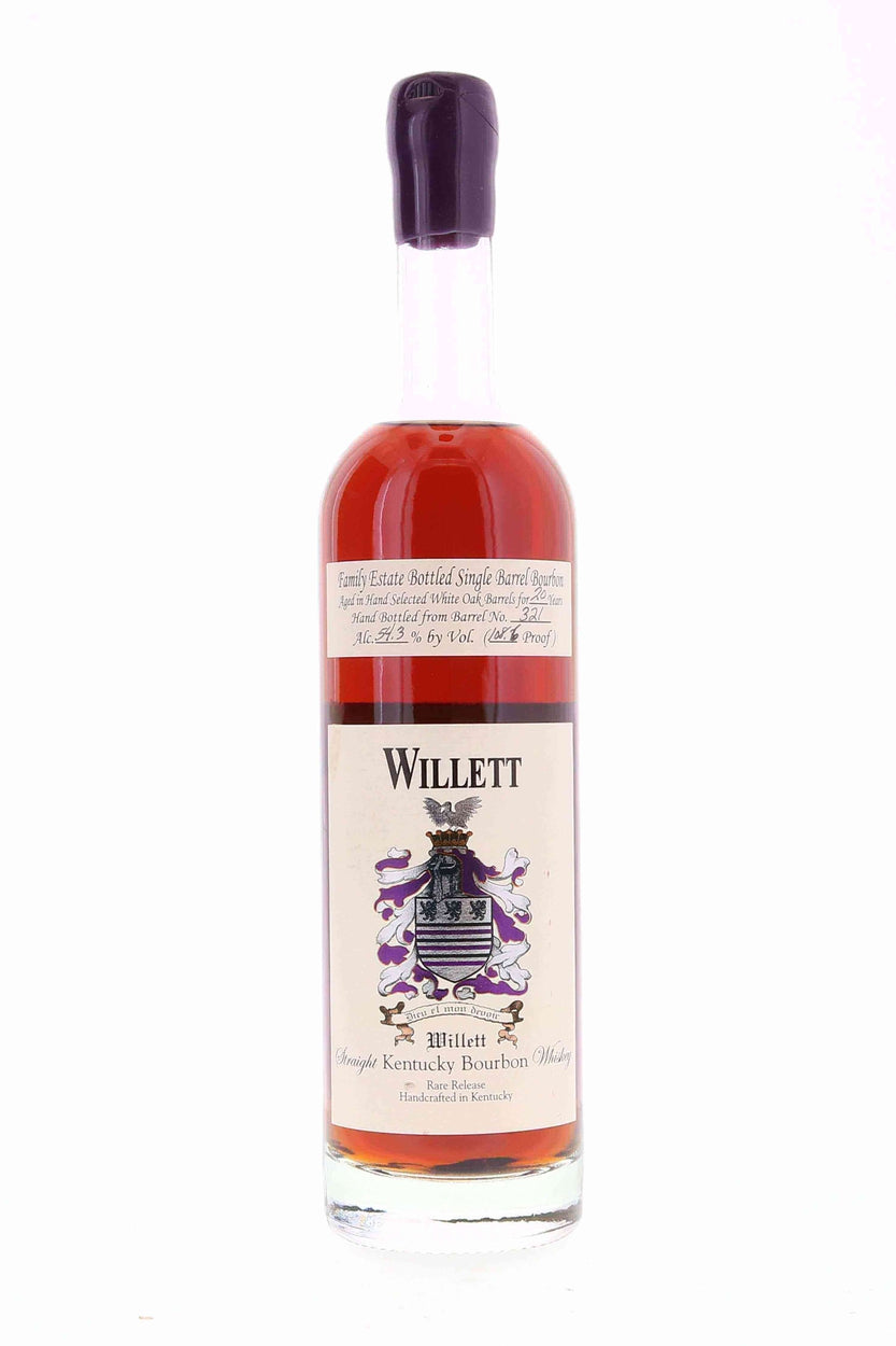 Willett Family Estate Single Barrel Bourbon 20 year #321 108.6 Proof / Block Letter Purple Wax - Flask Fine Wine & Whisky