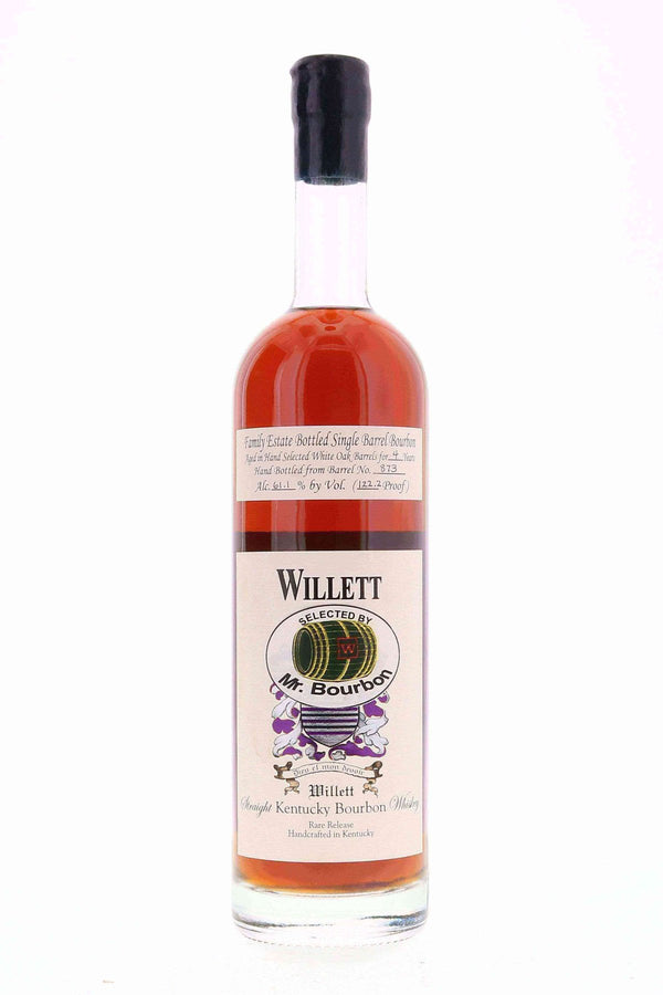 Willett Family Estate Single Barrel Bourbon 4 year #873 122.2 Proof Selected by Mr. Bourbon - Flask Fine Wine & Whisky