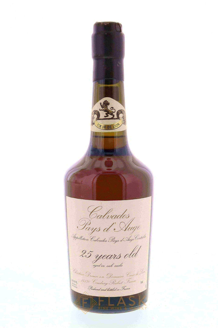 Christian Drouin Coeur de Lion Calvados Pays d’Auge 25 Year Old - Flask Fine Wine & Whisky