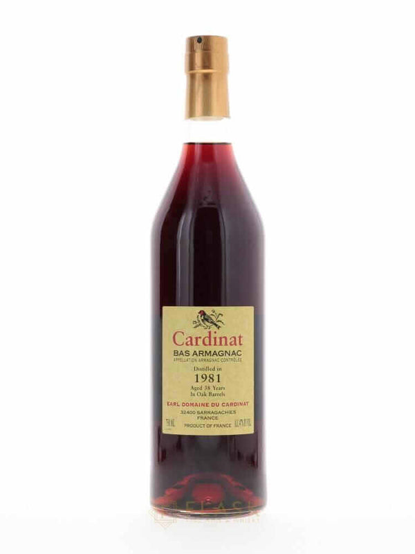 Domaine du Cardinat 1981 38 Year Old Bas Armagnac 750ml - Flask Fine Wine & Whisky
