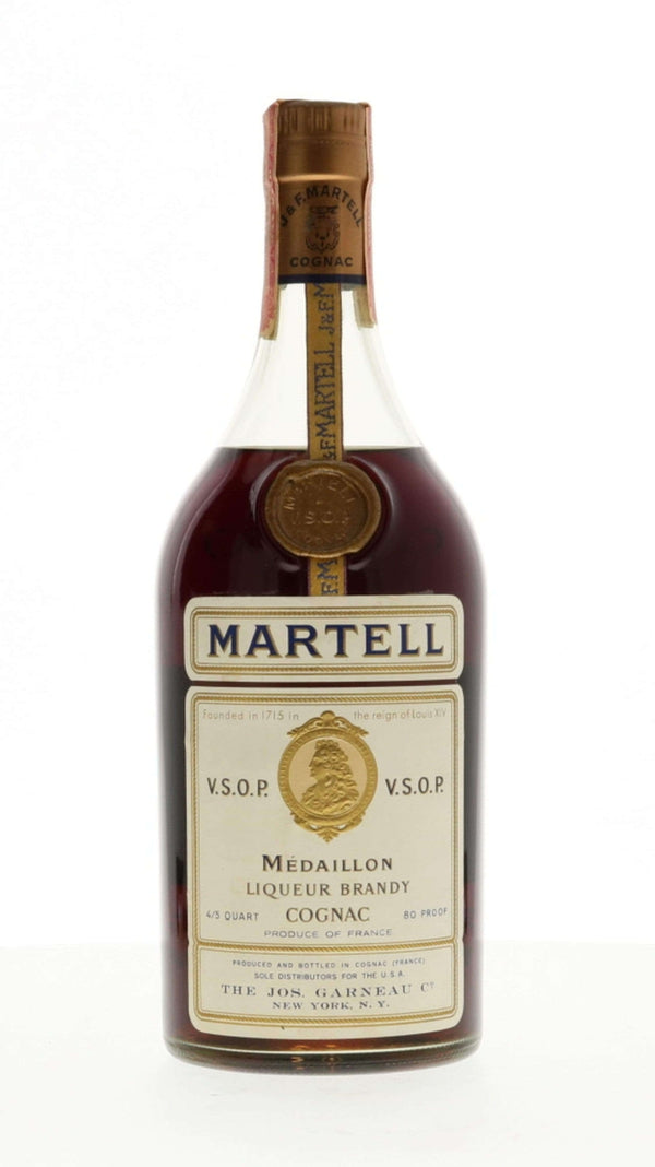 Martell Medaillon Cognac VSOP 1960s  4/5 Quart - Flask Fine Wine & Whisky
