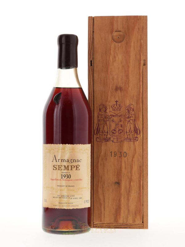 Sempe Armagnac 1930 750ml [Original Wood Box] - Flask Fine Wine & Whisky
