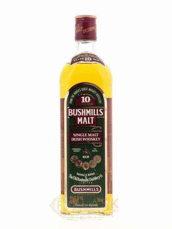 Bushmills 10 Year Old Single Malt 1980s - Flask Fine Wine & Whisky