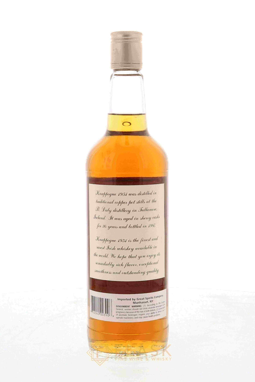 Knappogue Castle 36 Year Old 1951 Single Pot Still Irish Whiskey - Flask Fine Wine & Whisky