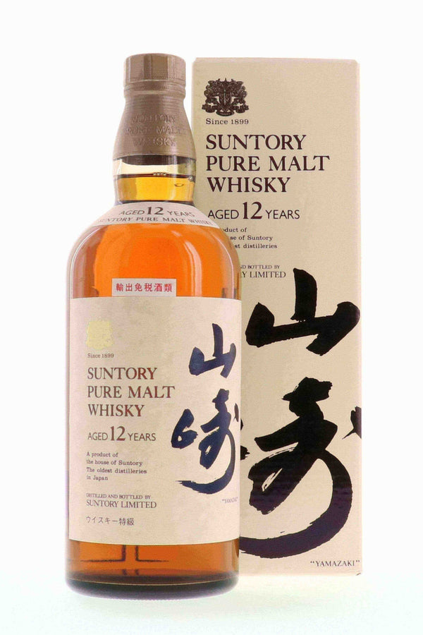 Suntory Pure Malt 12 Year Old Yamazaki Lion's Crest 1990s 760ml - Flask Fine Wine & Whisky