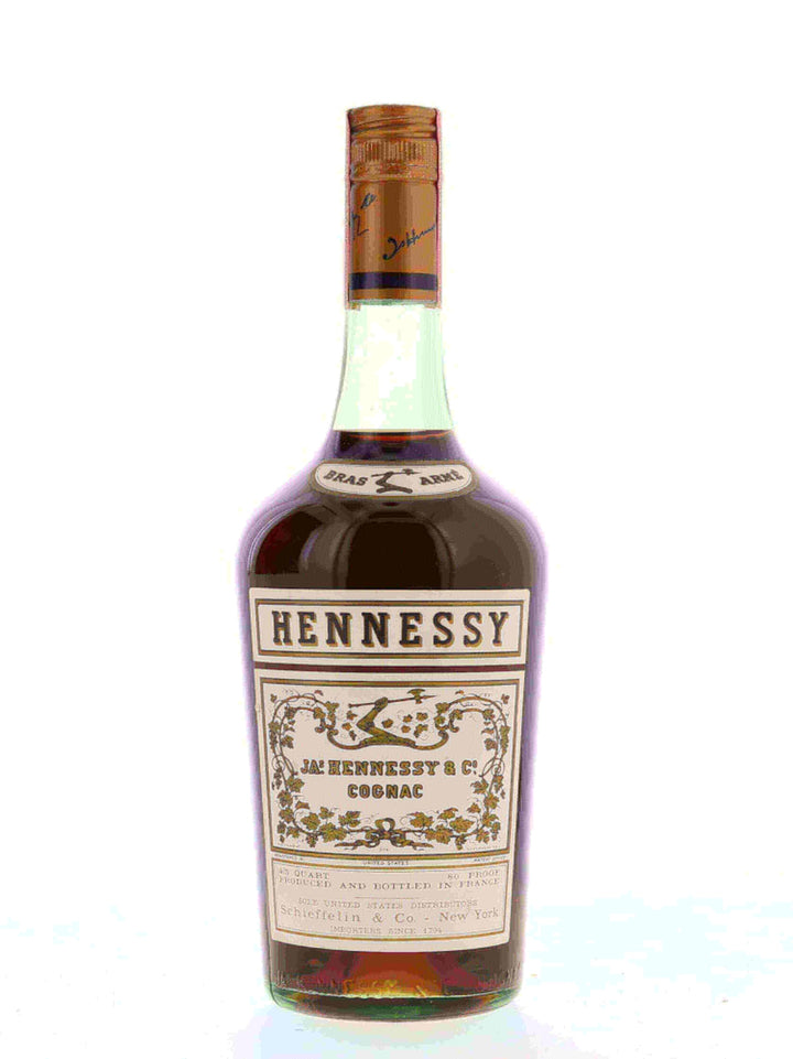 Hennessy Bras Arme Cognac 1960s 4/5 Quart - Flask Fine Wine & Whisky