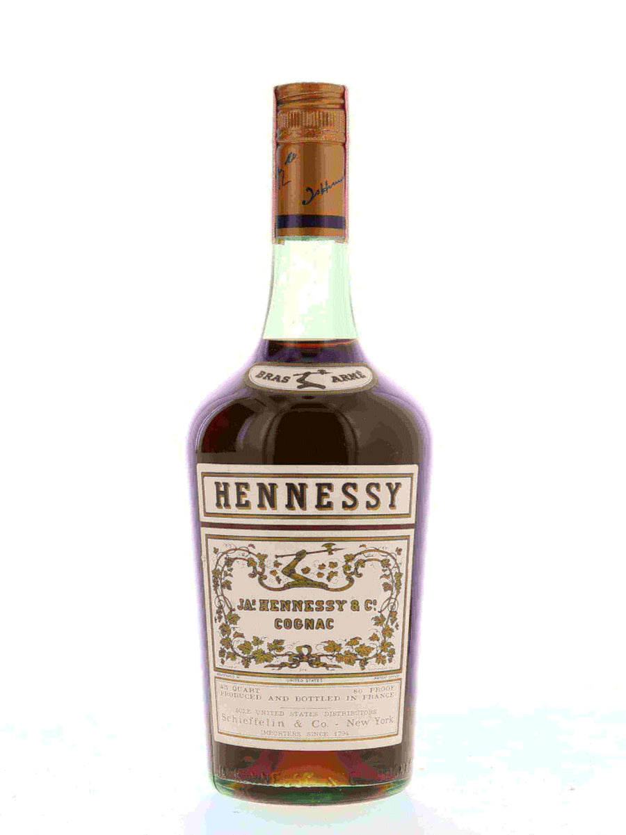 Hennessy Bras Arme Cognac 1960s 4/5 Quart - Flask Fine Wine & Whisky