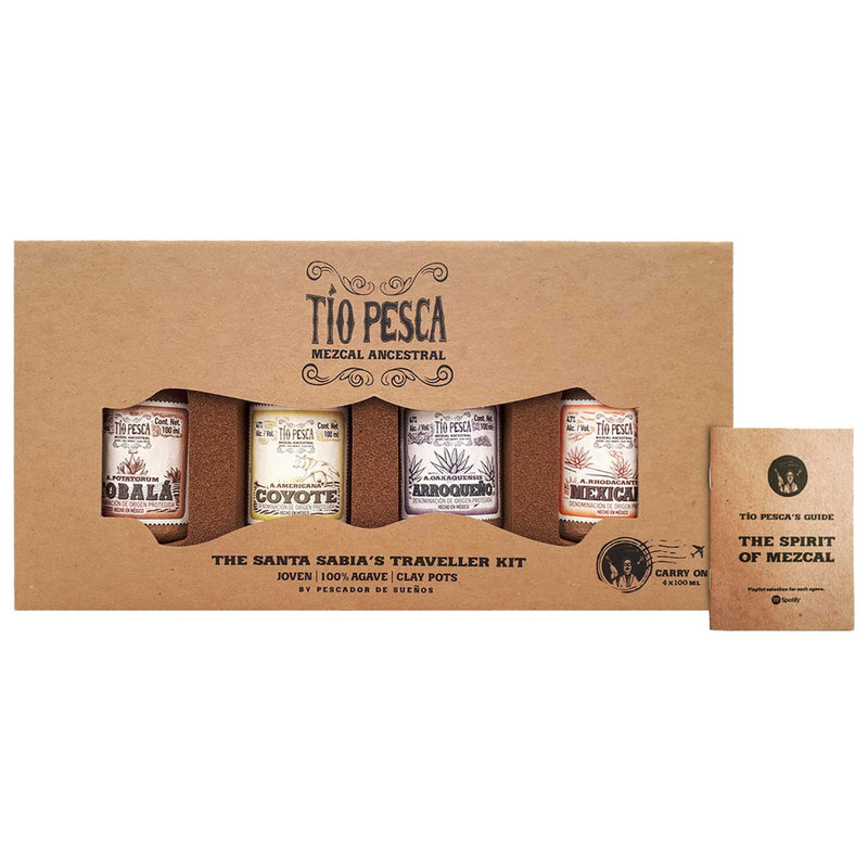 Tio Pesca Traveler Kit - 4x100ml Bottles - Flask Fine Wine & Whisky