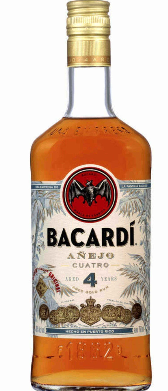 Bacardi Rum Cuatro Anejo 4 year - Flask Fine Wine & Whisky