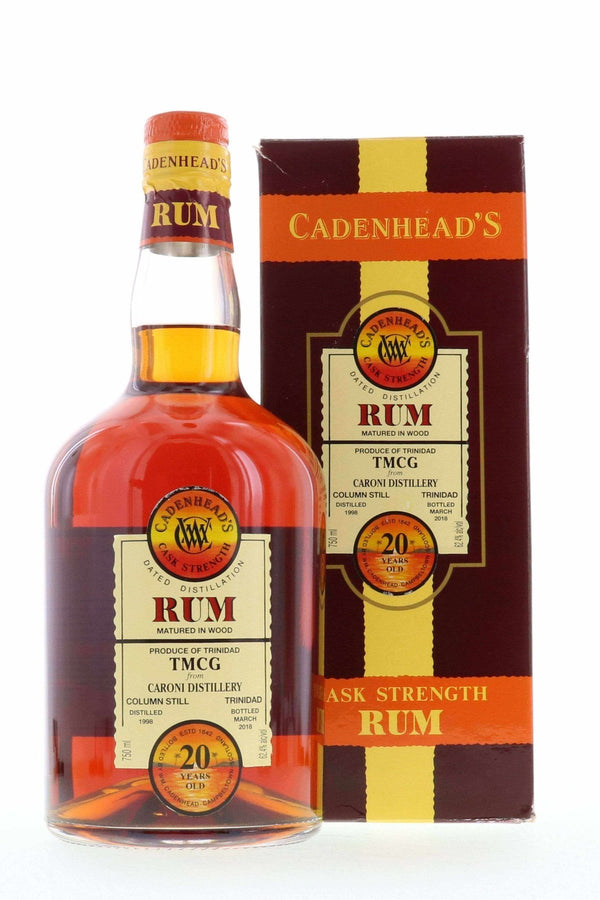 Caroni TMCG 1998 Cadenhead's 20 Year Old Rum - Flask Fine Wine & Whisky