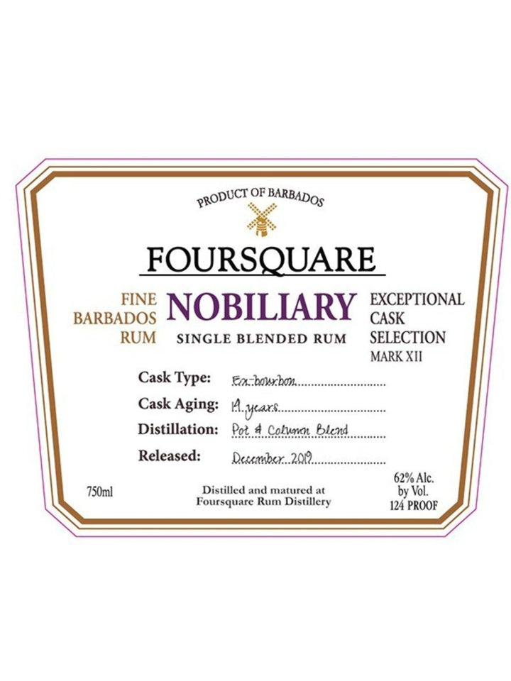 Foursquare Distillery Nobiliary Rum - Flask Fine Wine & Whisky