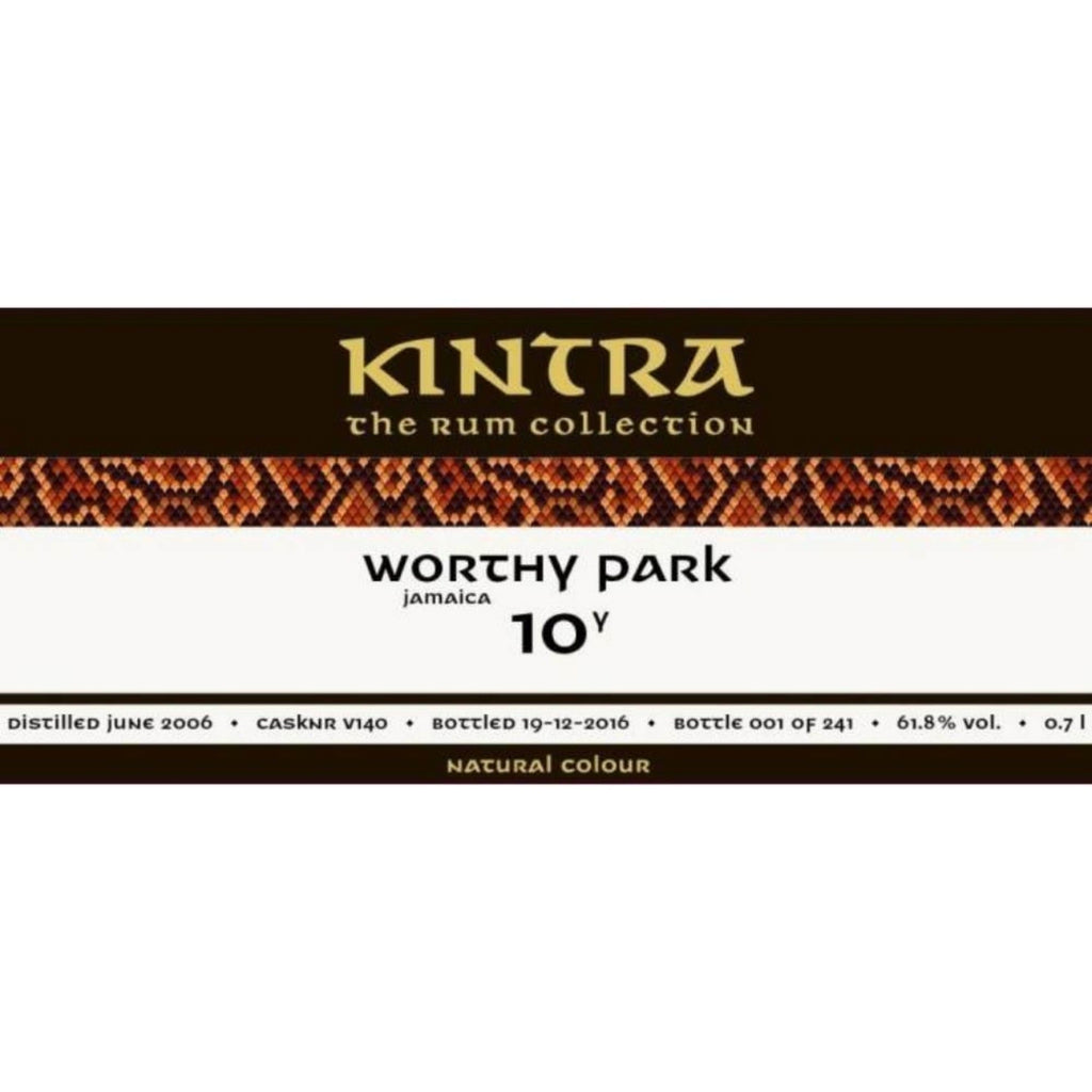 Kintra Worthy Park 10 Year Old Jamaica Rum 61.8% - Flask Fine Wine & Whisky
