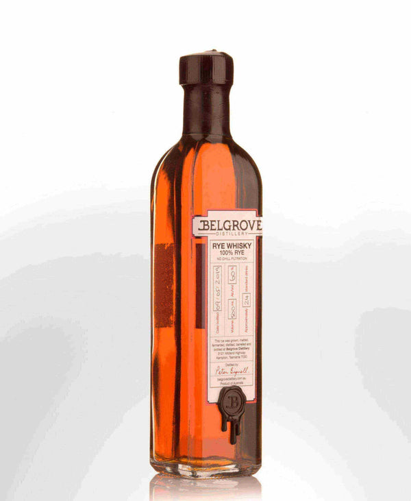 Belgrove Distillery Pinot Noir Cask Cask Strength Rye Whisky (500ml) - Flask Fine Wine & Whisky