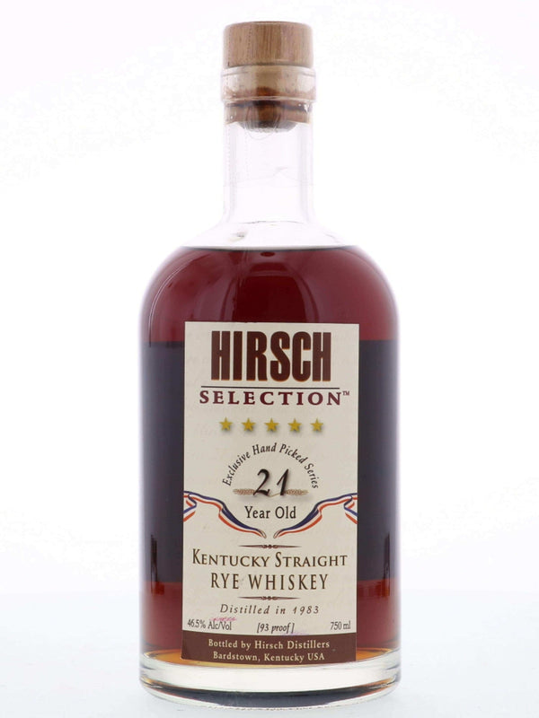 Hirsch Selection 1983 21 Year Old Kentucky Straight Rye Whiskey 93 Proof - Flask Fine Wine & Whisky