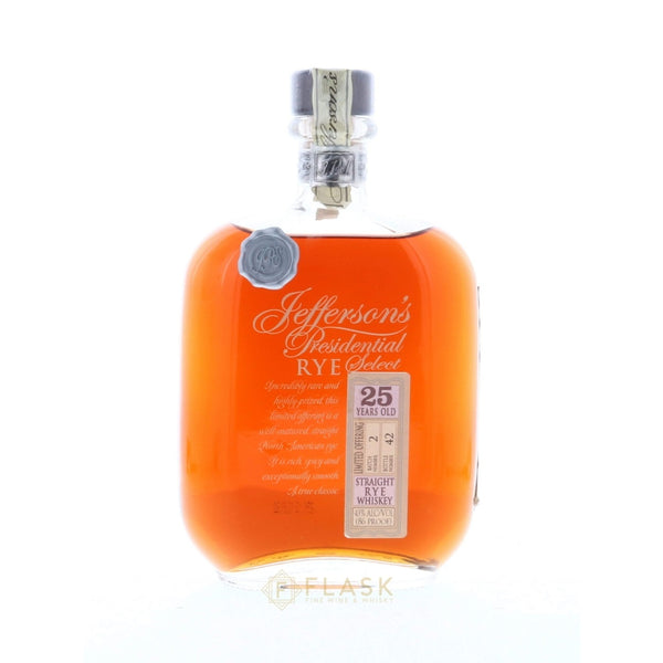 Jeffersons 25 Year Old Rye Whiskey - Flask Fine Wine & Whisky