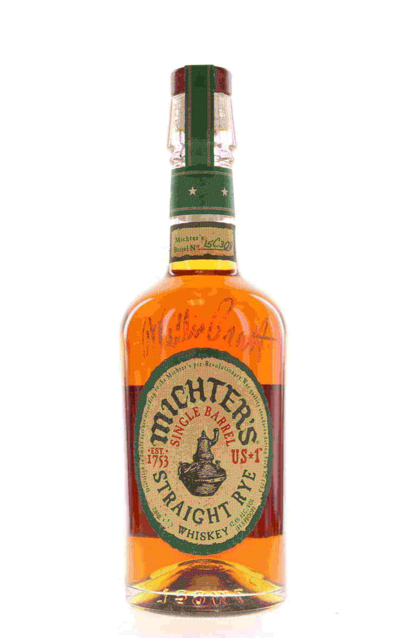 Michters Single Barrel Straight Rye 2015 Autographed - Flask Fine Wine & Whisky