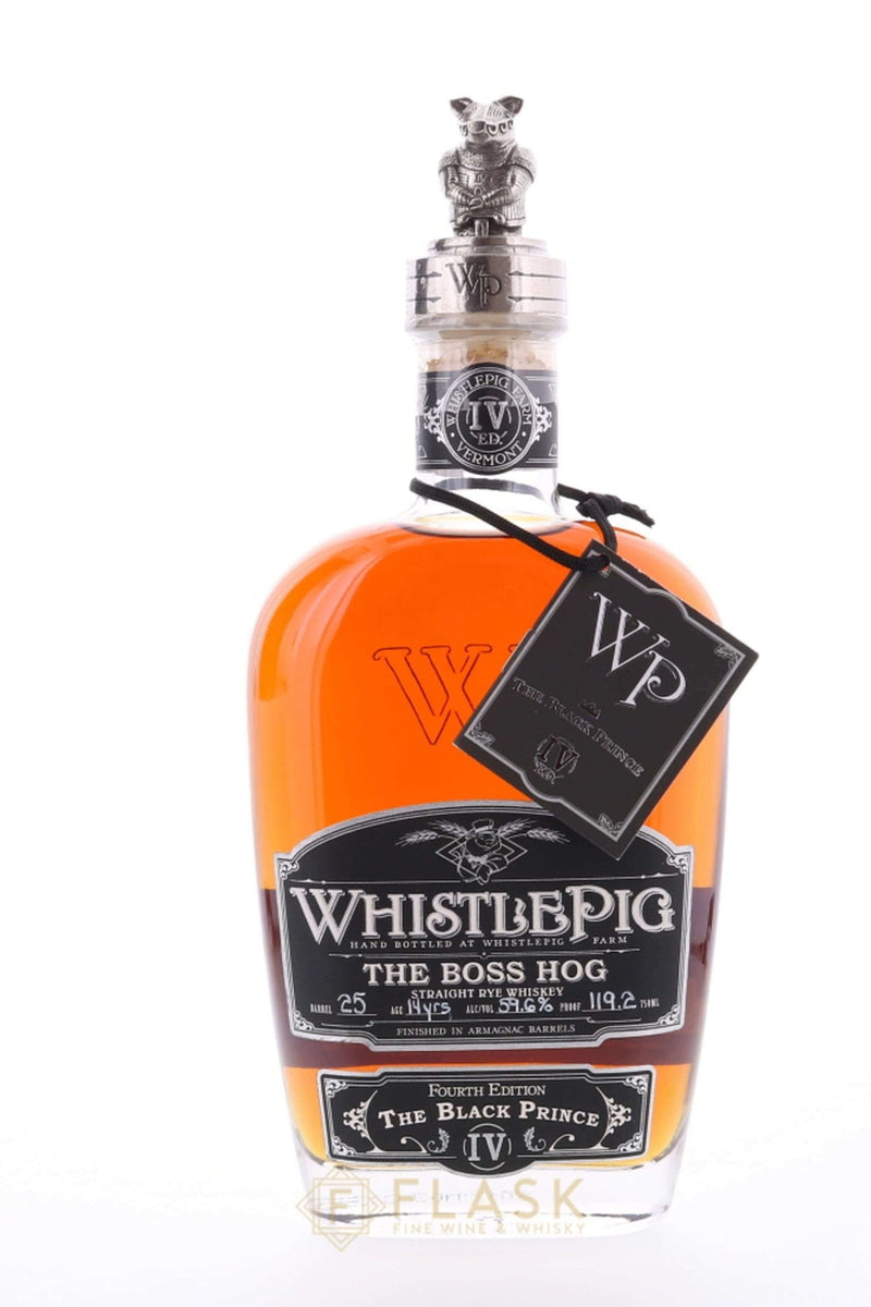 Whistle Pig The Boss Hog Rye IV The Black Prince Barrel 25 14 Year Old - Flask Fine Wine & Whisky