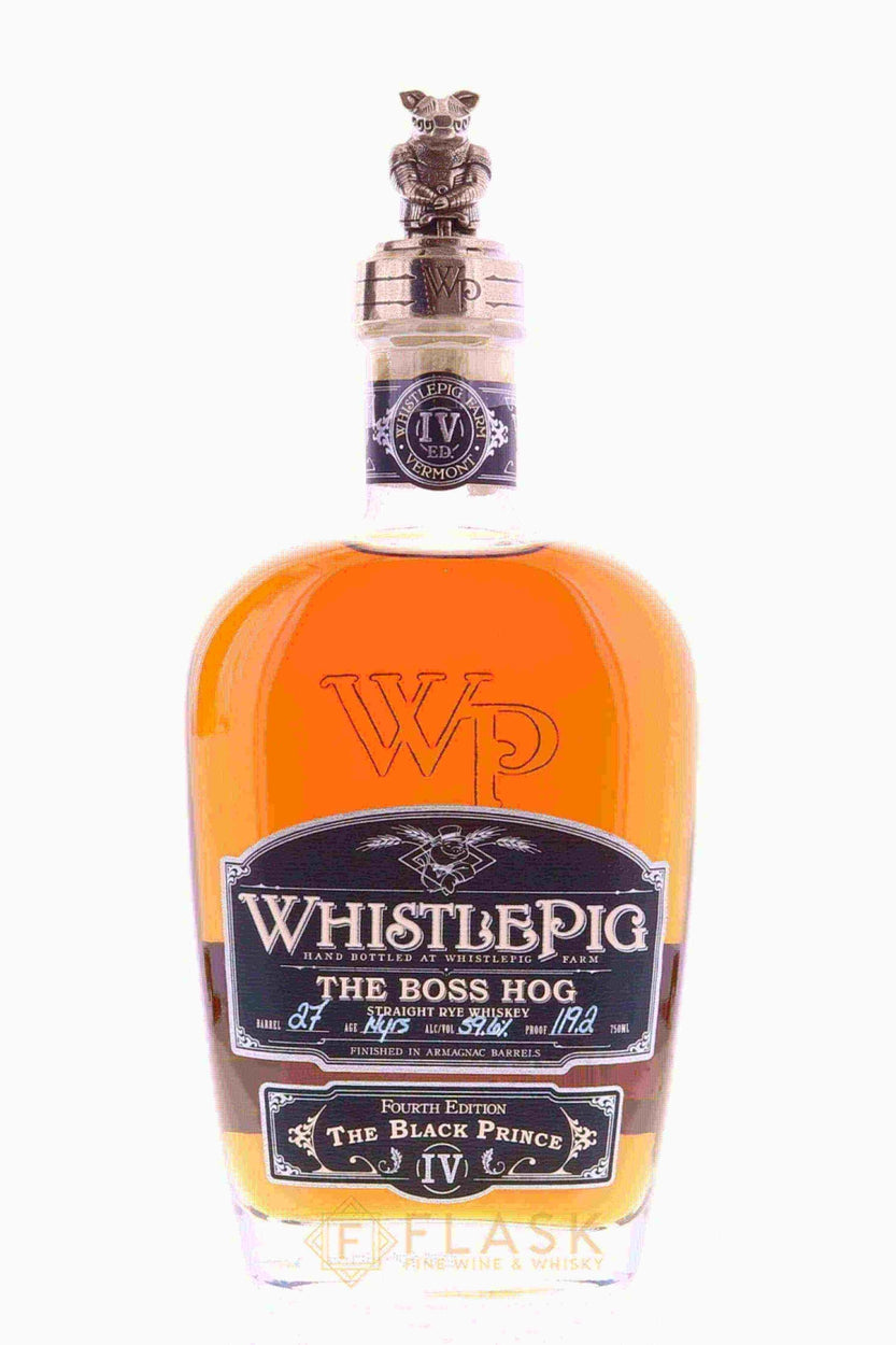 Whistle Pig The Boss Hog Rye IV The Black Prince Barrel 27 14 Year Old - Flask Fine Wine & Whisky