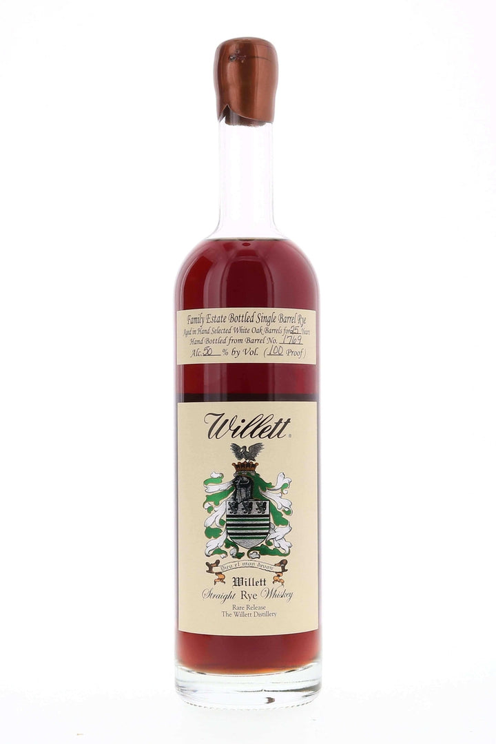 Willett Family Estate Single Barrel Rye 25 year #1769 100 Proof - Flask Fine Wine & Whisky