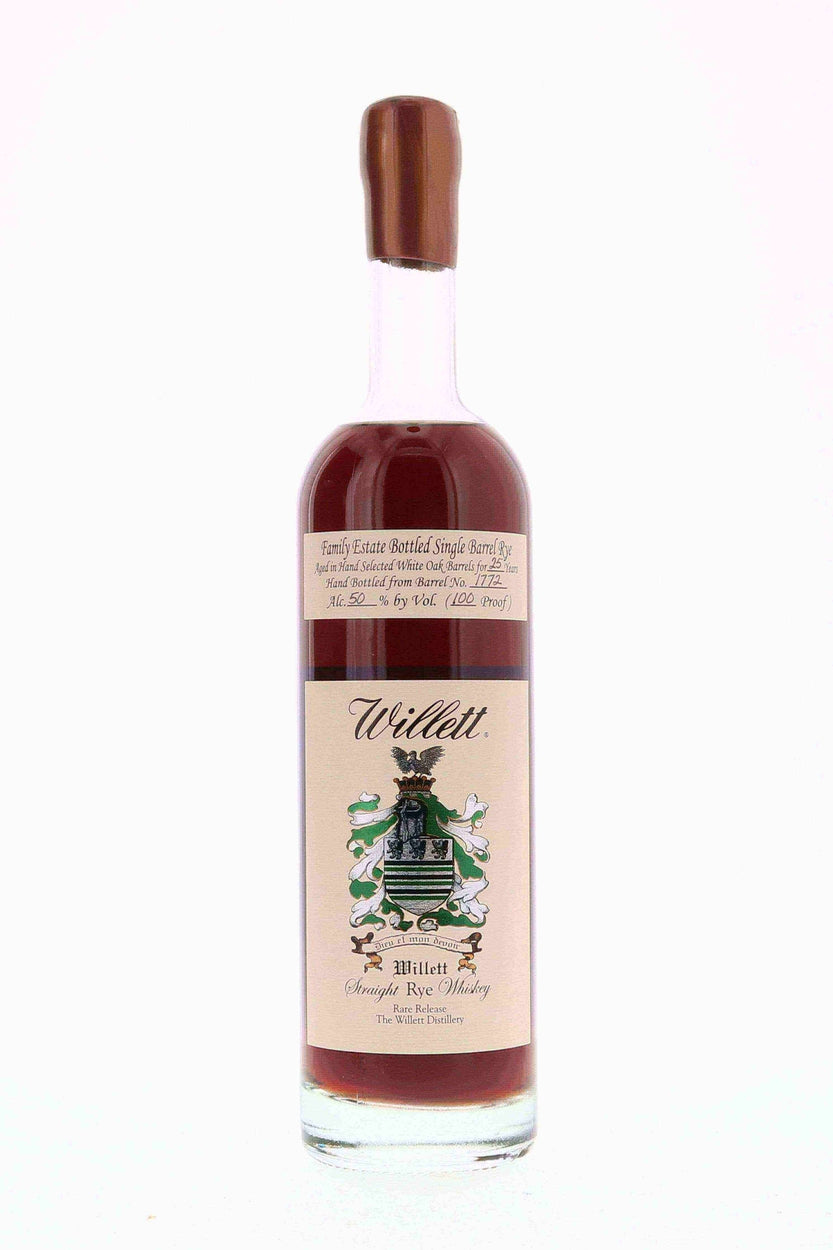 Willett Family Estate Single Barrel Rye 25 year #1772 100 Proof - Flask Fine Wine & Whisky