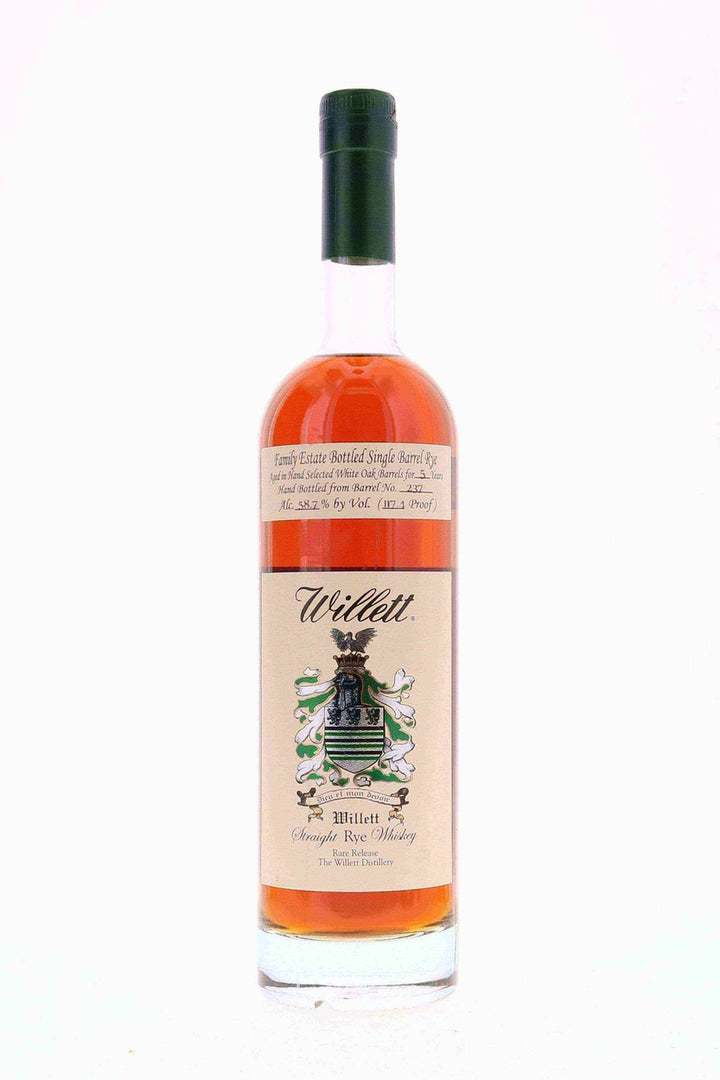 Willett Family Estate Single Barrel Rye 5 year # 237 117.4 Proof Lion’s Share - Flask Fine Wine & Whisky