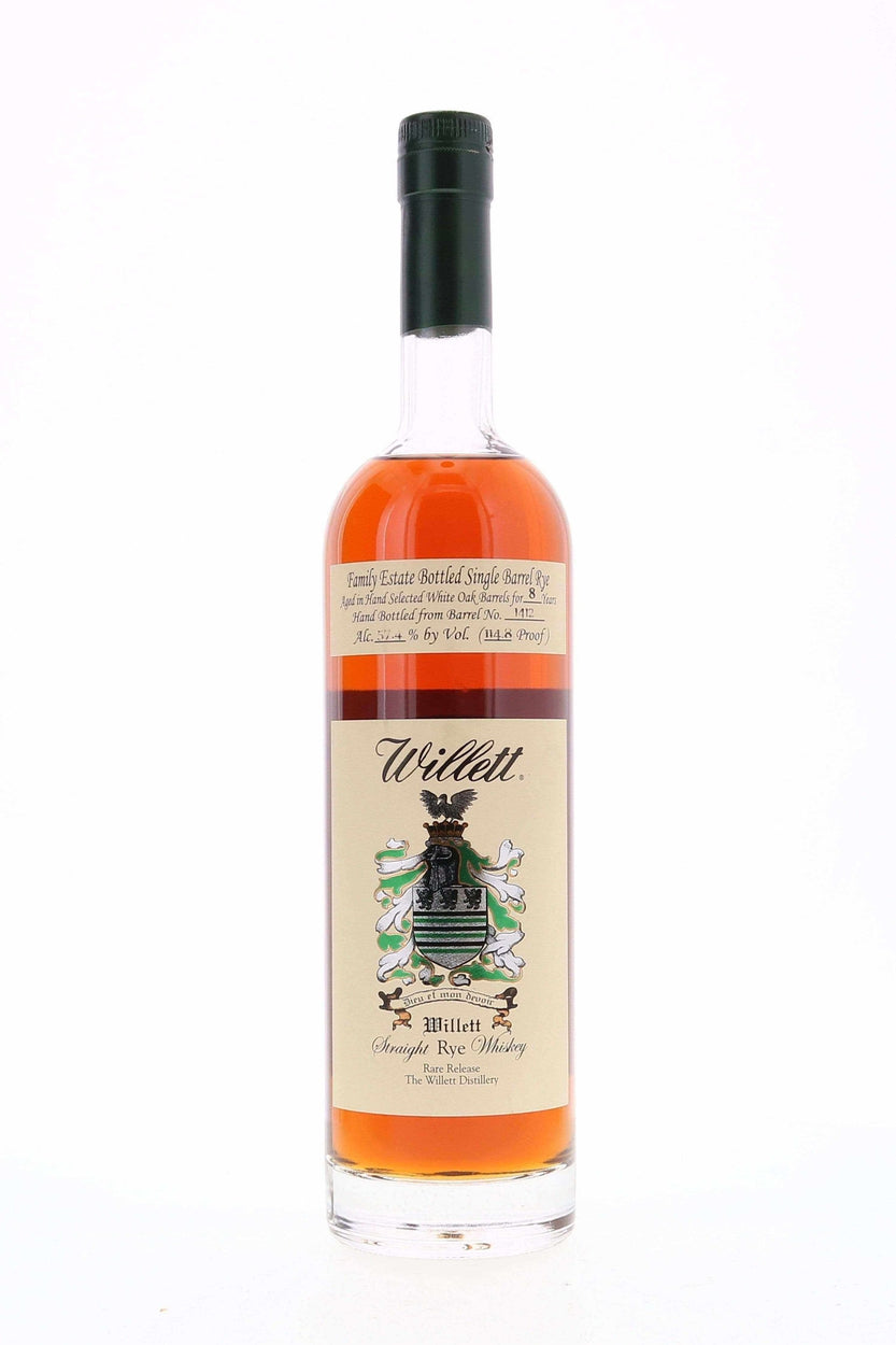 Willett Family Estate Single Barrel Rye 8 year #1412 114.8 Proof - Flask Fine Wine & Whisky