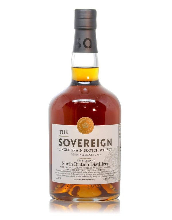 Hunter Laing The Sovereign North British 55 Year Old Single Grain Scotch Whisky - Flask Fine Wine & Whisky