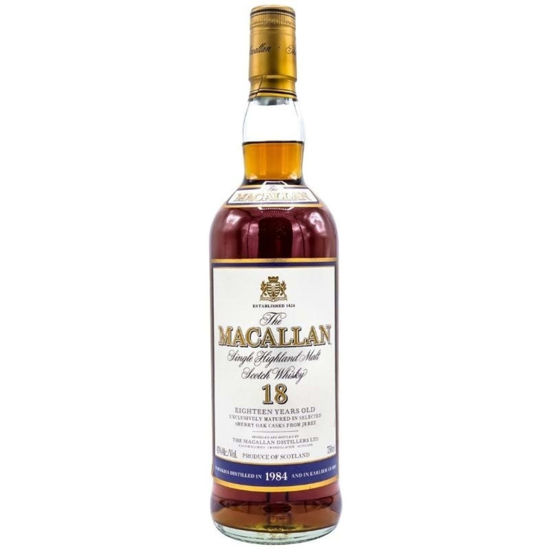 1984 Macallan 18 Year Sherry Oak - Flask Fine Wine & Whisky