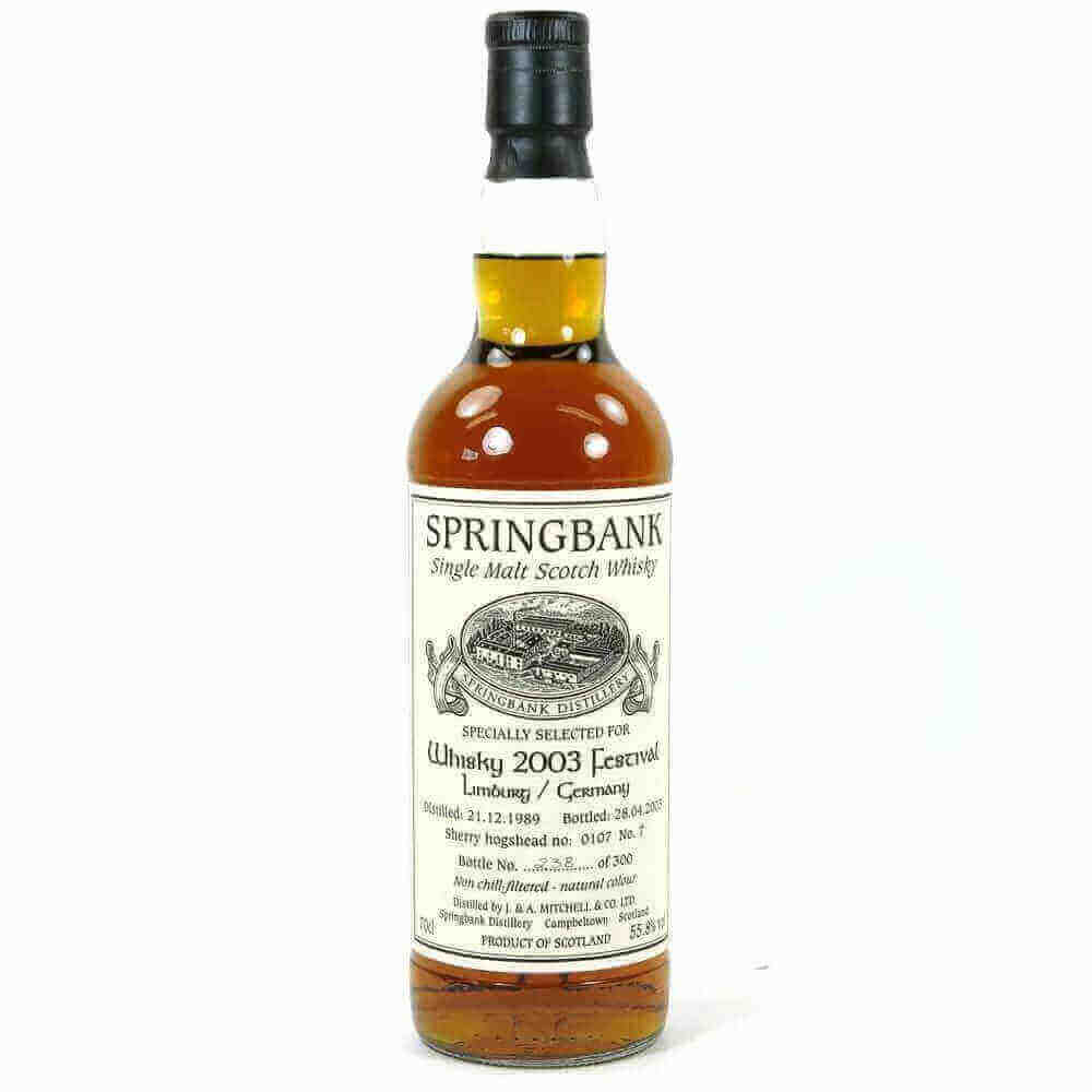 1989 Springbank Limbourg Whisky Festival 14 Years Old - Flask Fine Wine & Whisky