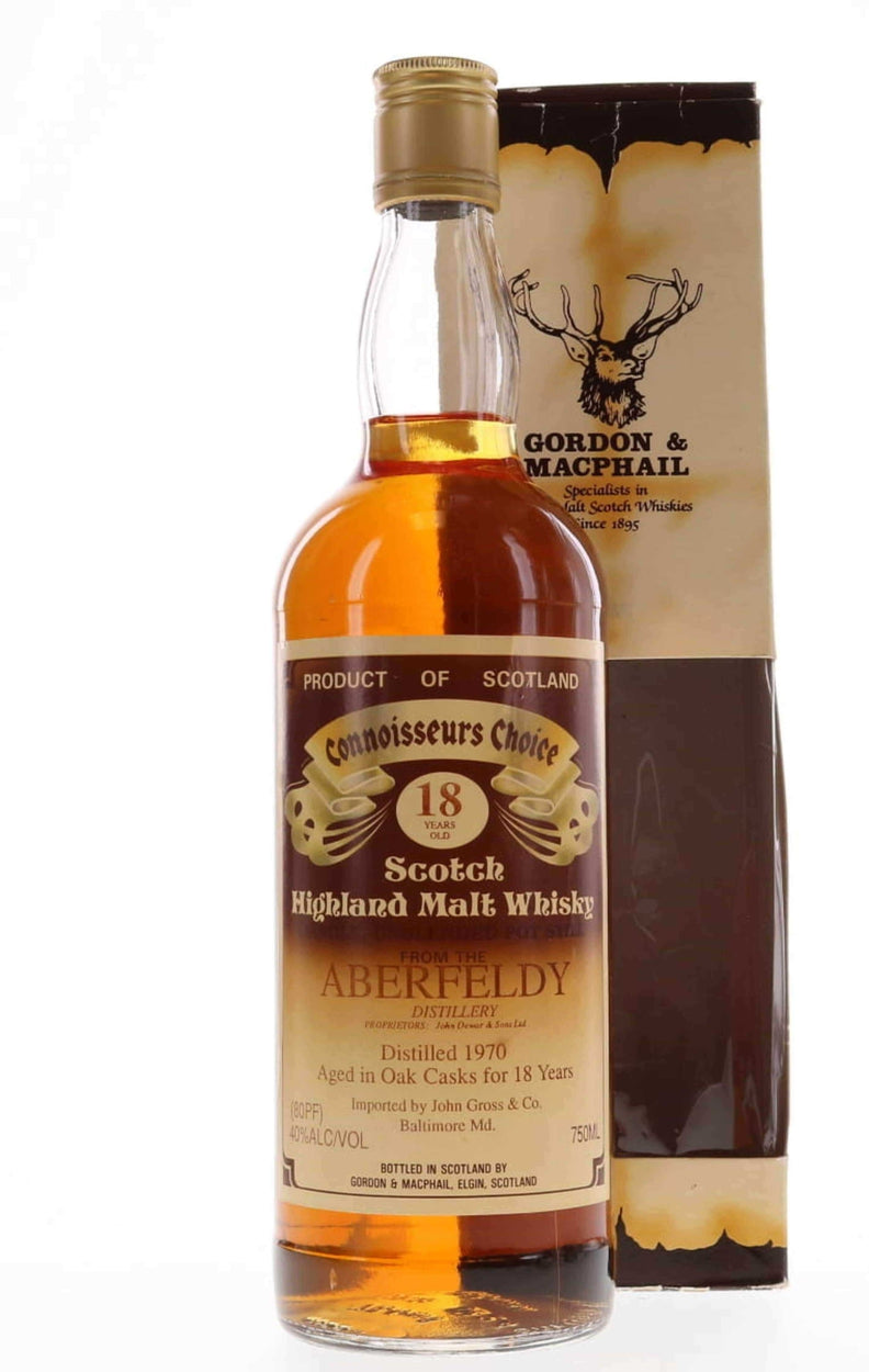 Aberfeldy 18 Years Old 1970 G&M Connoisseurs Choice - Flask Fine Wine & Whisky