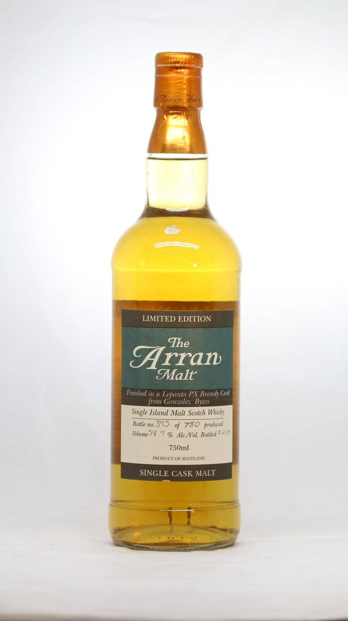 Arran Malt 2006 Limited Edition Finished in Lepanto PX Brandy Cask from Gonzalez Byass Single Cask Malt 117.8 Proof - Flask Fine Wine & Whisky