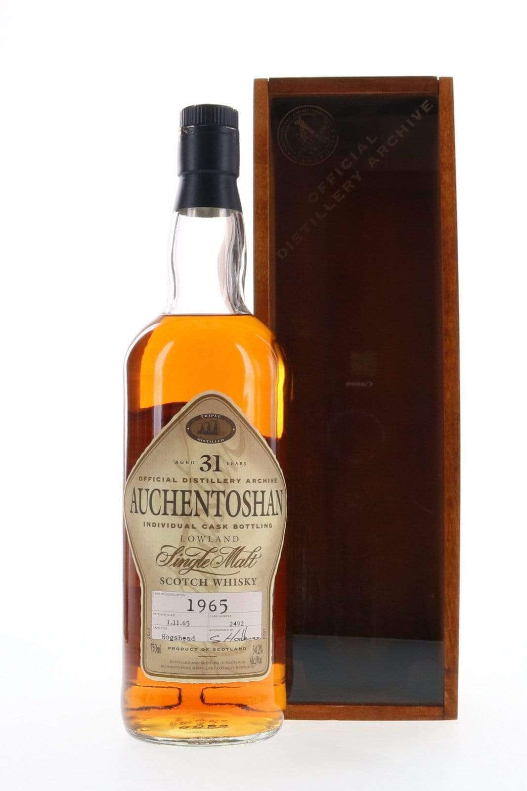 Auchentoshan 1965 31 Year Old Single Cask #2492 Distillery Bottled 750ml - Flask Fine Wine & Whisky