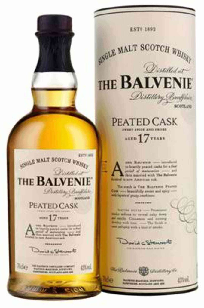 Balvenie 17 Year Peated Cask Single Malt Scotch 750ml - Flask Fine Wine & Whisky