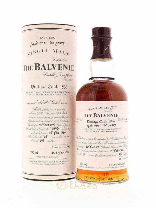 Balvenie 1966 Vintage Cask No.1893 Single Malt - Flask Fine Wine & Whisky