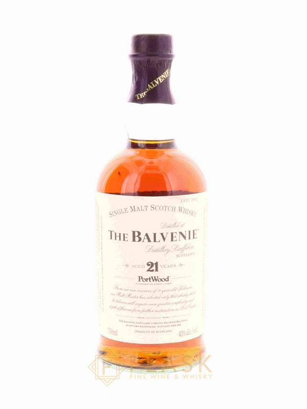 Balvenie Portwood 21 Year Old Single Malt / Old Label 43% - Flask Fine Wine & Whisky