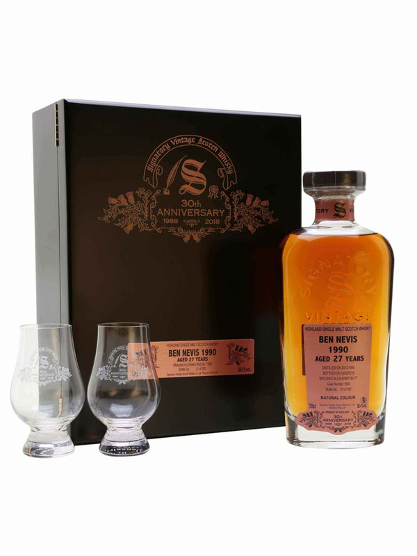 Ben Nevis 1990 Cask #1505 27 Year Old Signatory 30th Anniversary 59.4% - Flask Fine Wine & Whisky