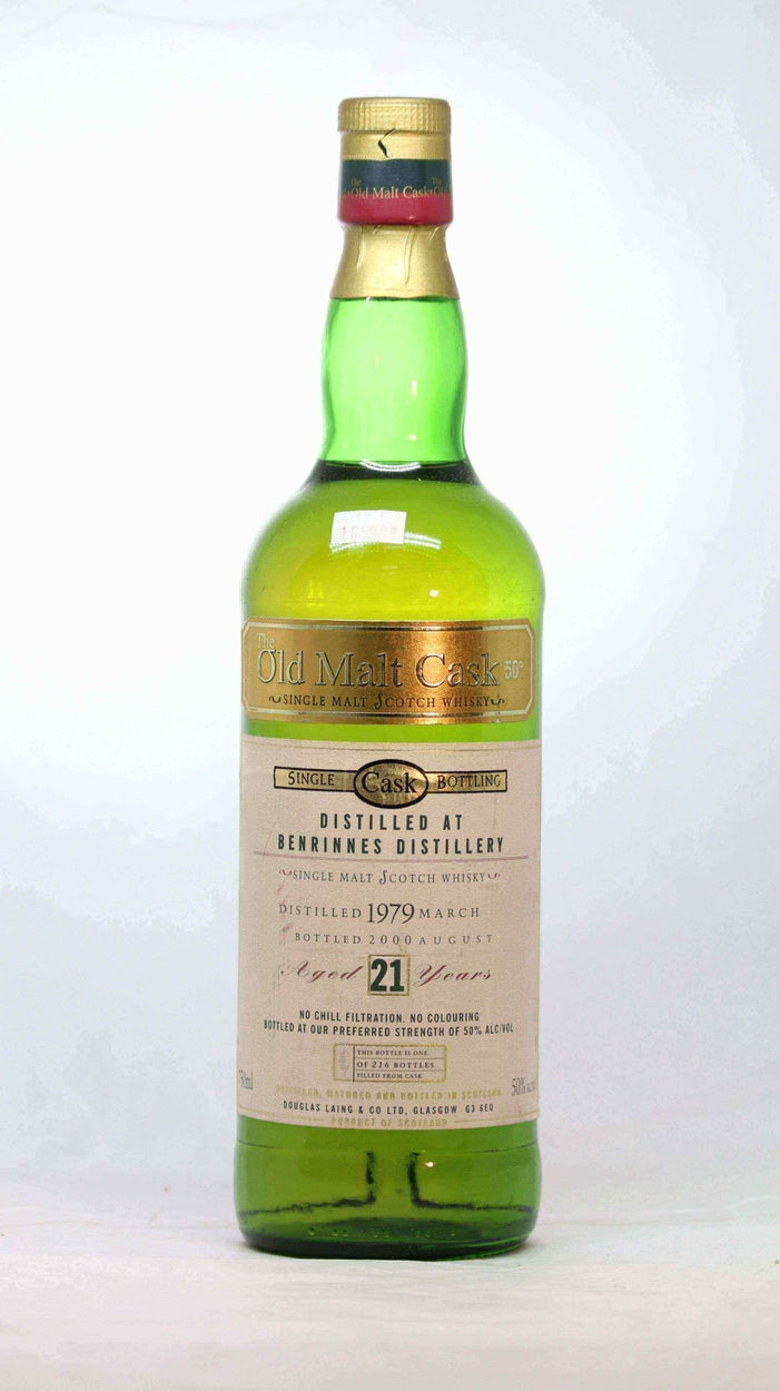 Benrinnes Old Malt Cask Single Cask Bottling 1979 Aged 21 Years - Flask Fine Wine & Whisky