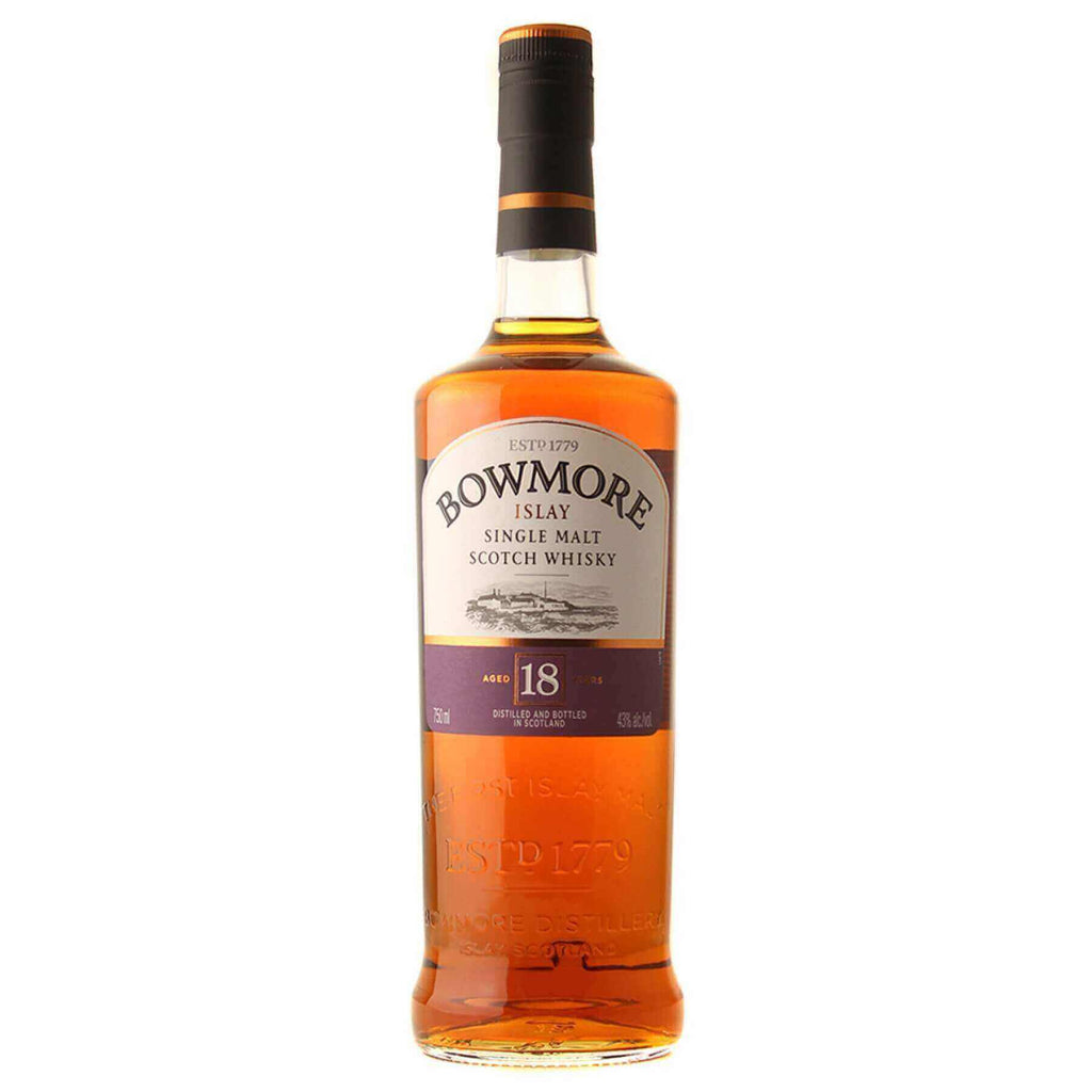 Bowmore 18 Year Old Single Malt Scotch Whisky - Flask Fine Wine & Whisky