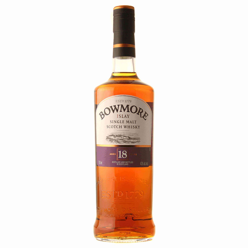 Bowmore 18 Year Old Single Malt Scotch Whisky - Flask Fine Wine & Whisky