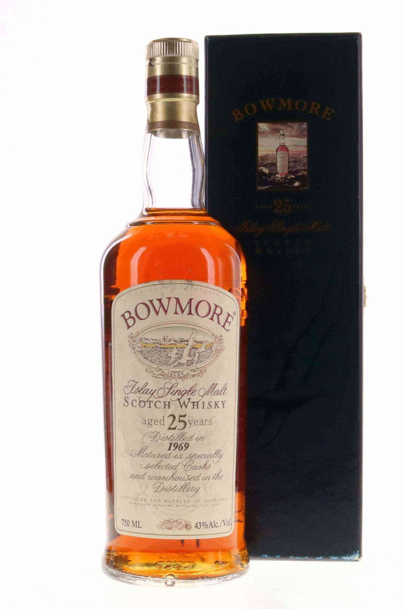 Bowmore 25 Year Old 1969 Distillery Bottled 750ml - Flask Fine Wine & Whisky