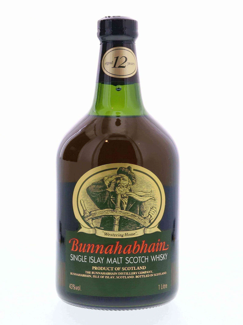 Buy Bunnahabhain Single Scotch Liter 12 | Old Islay Wines Year Malt Flask Bottle 1