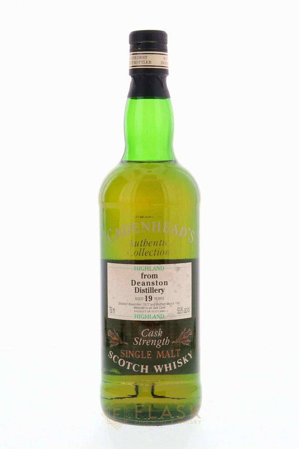 Deanston 1977 Cadenhead's Authentic Collection 19 Year Old Cask Strength - Flask Fine Wine & Whisky