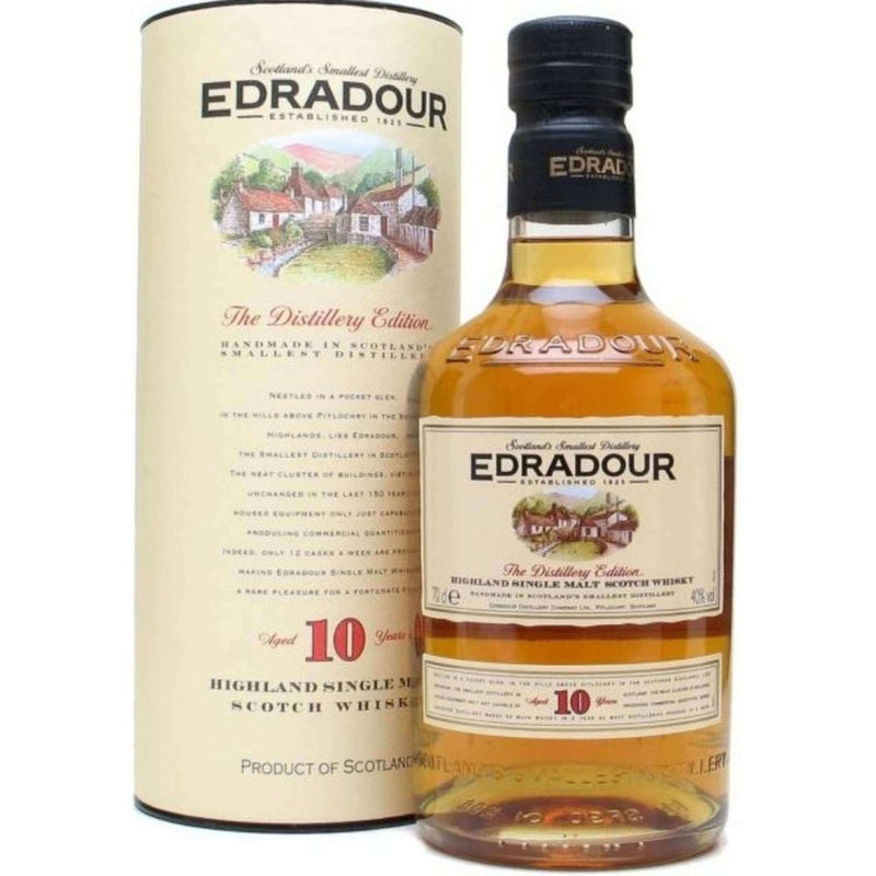 Edradour 10 Year Old Single Malt Scotch Whisky - Flask Fine Wine & Whisky