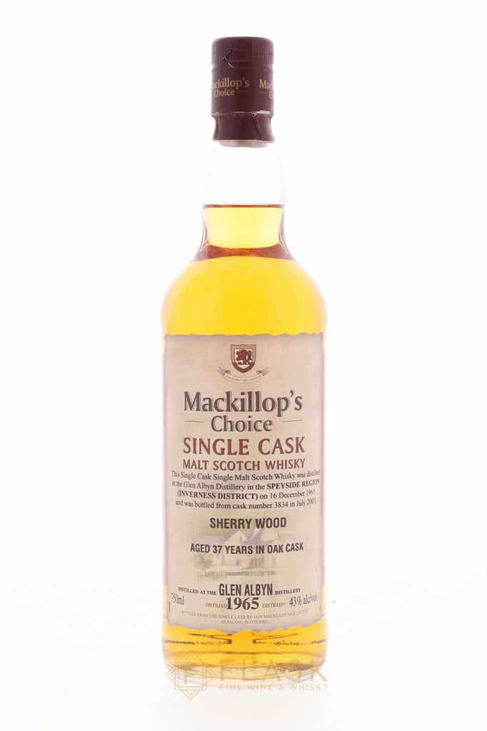 Glen Albyn 1965 37 Year Old Mackillop‚Äôs Choice Sherry Cask No.3834 - Flask Fine Wine & Whisky